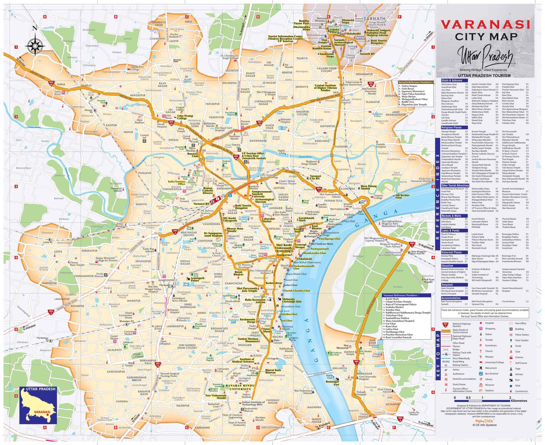 smart city varanasi map
