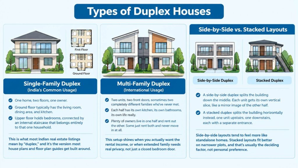Duplex house types comparison single family versus multi family