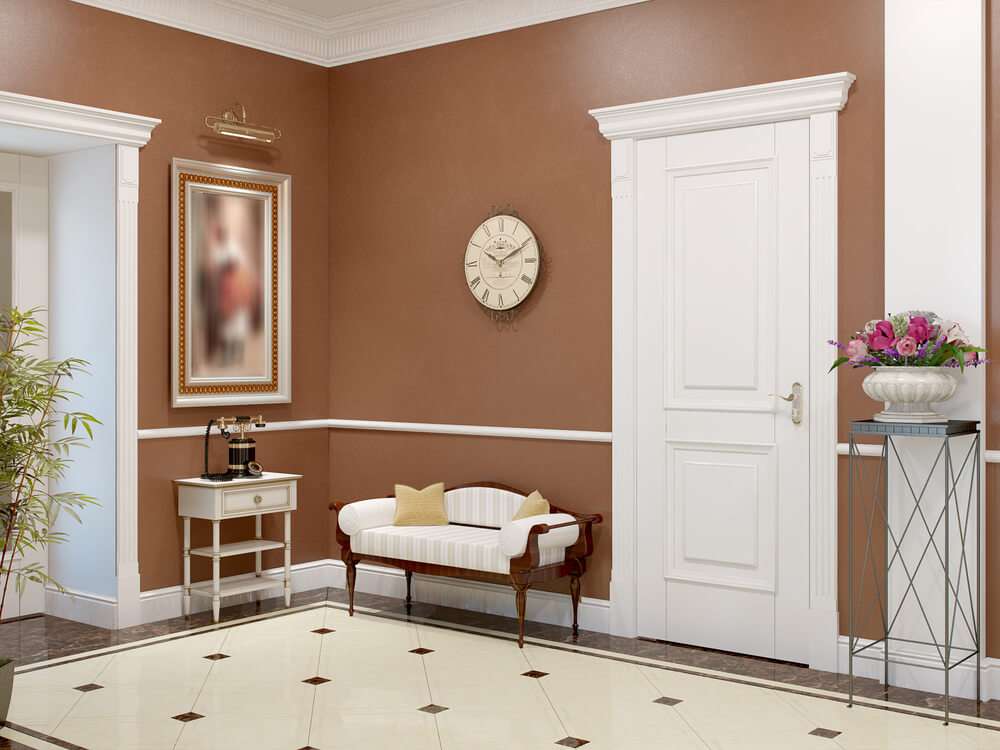 Brown and White Wall Colour Combinations