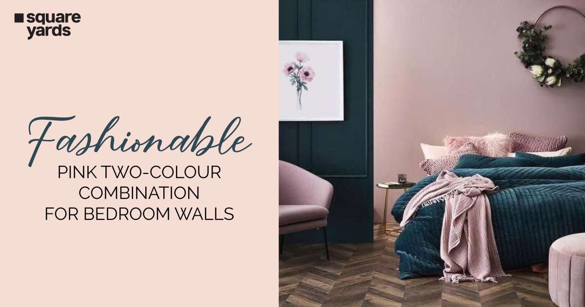 Fashionable-pink-two-colour-combination-for-bedroom-walls
