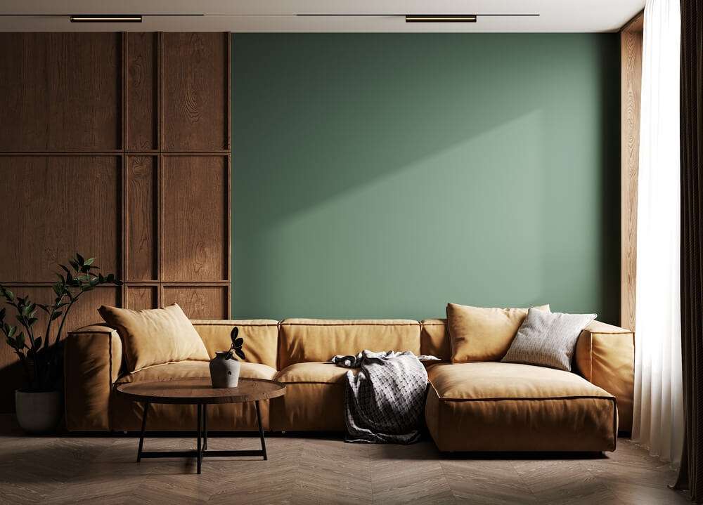 Green and Brown Wall Colour Combination