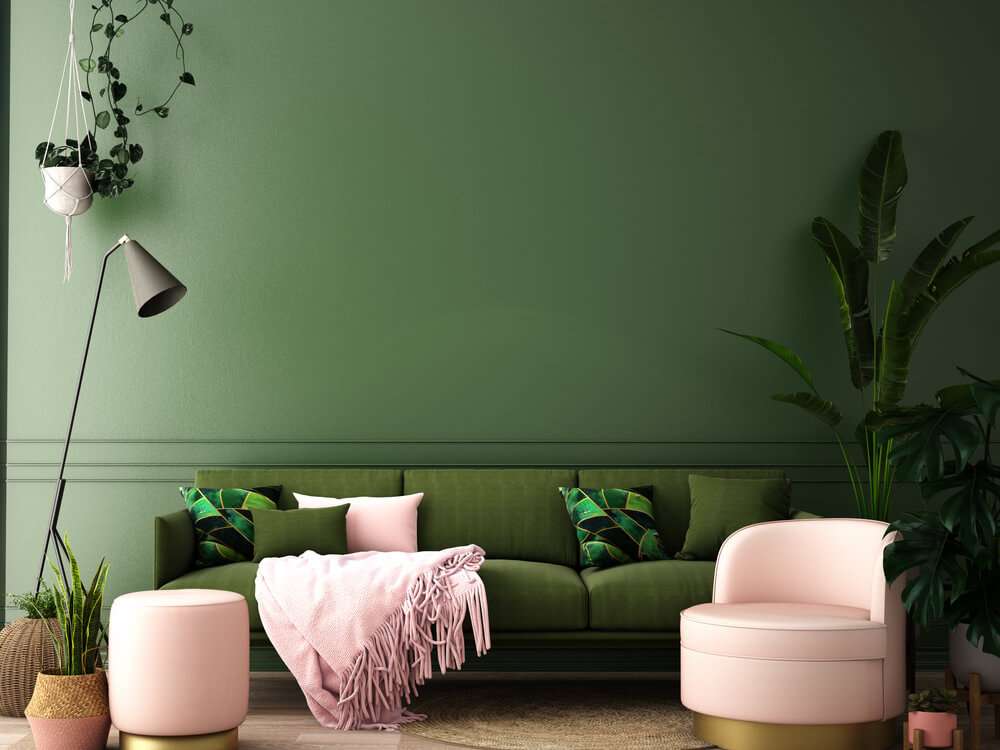 Green on Green Wall Colour Combinations