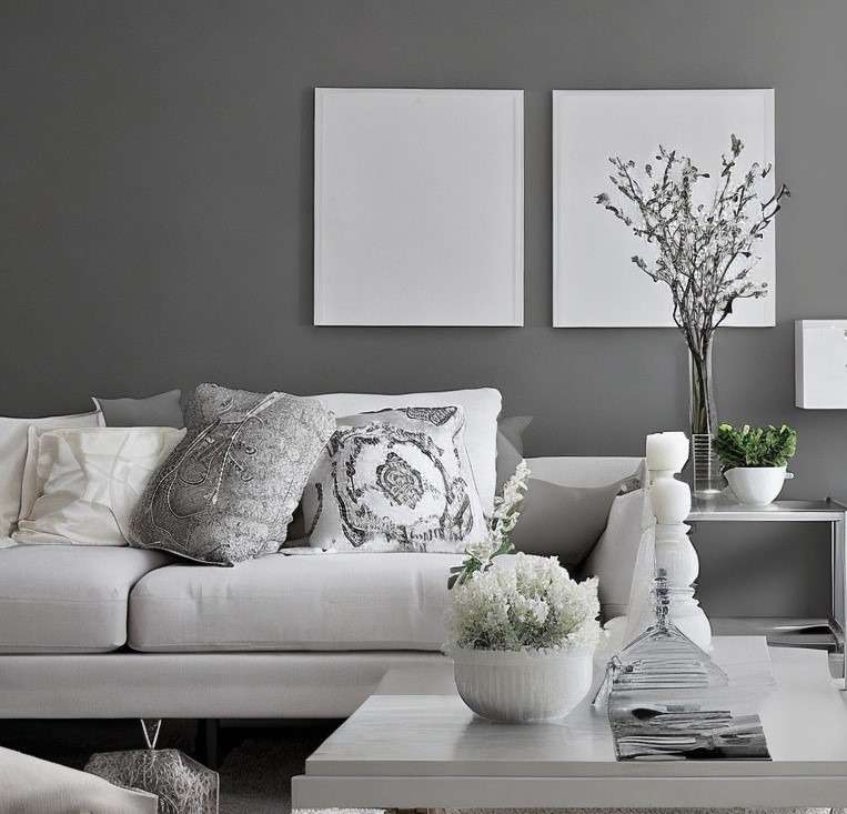 Grey and White for the Living Room