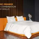 Modern-and-Chic-Orange-two-colour-combination-for-bedroom-walls