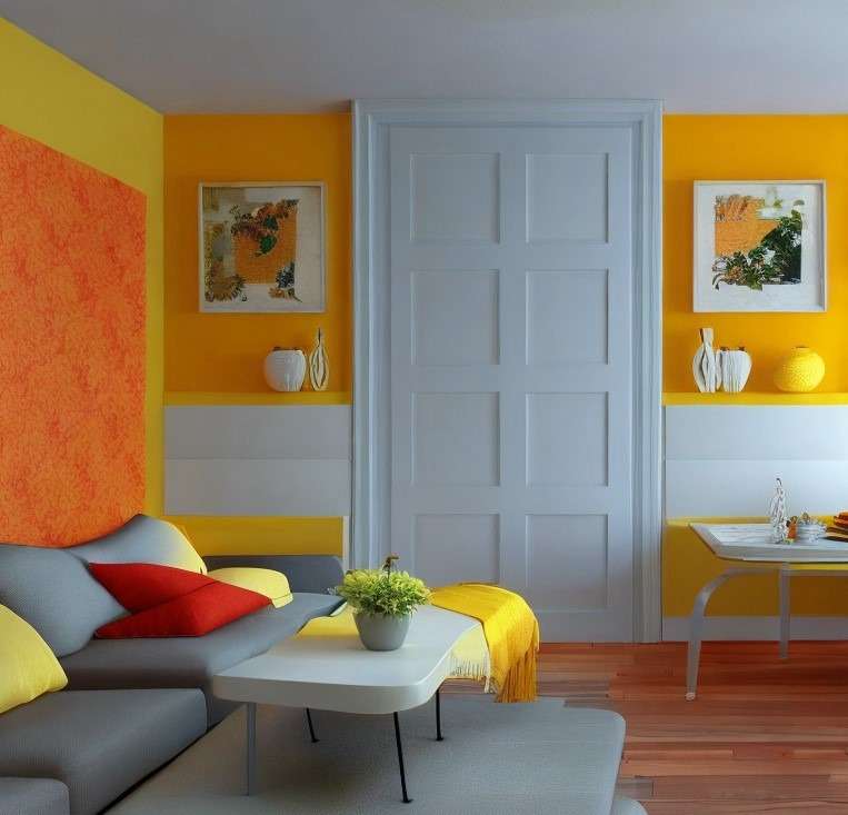 Orange And Yellow Combination Walls