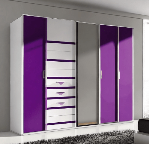 Purple and White Colour Combination