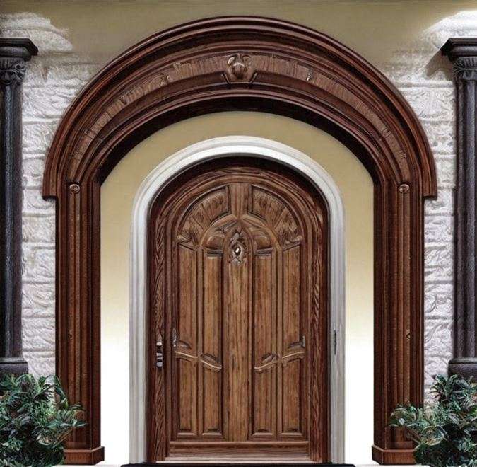 arched_dark_brown_main_door_designs.