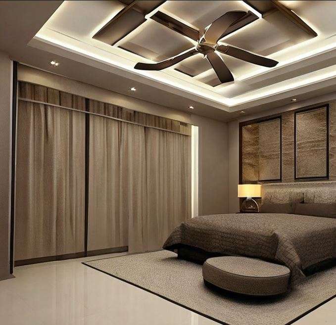 coffered_false_ceiling_design_for_bedroom_with_fan