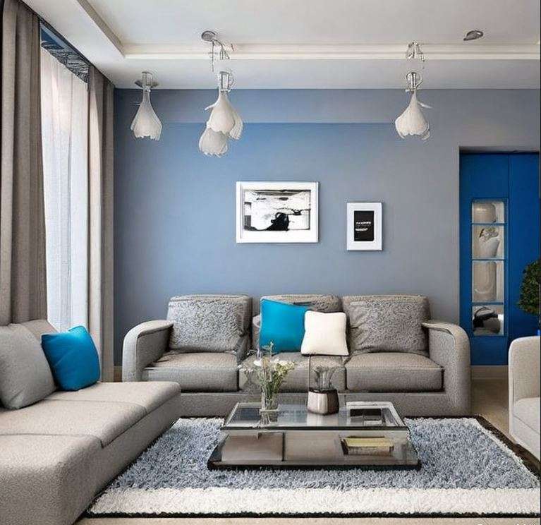 grey_and_blue_two_colour_combination_for_living_room_walls