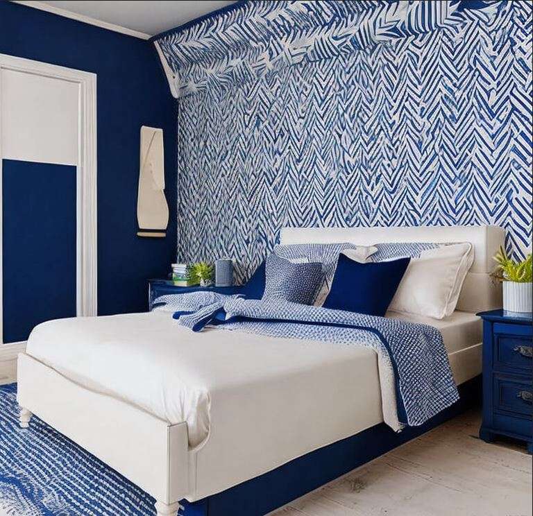 navy_blue_and_white_two_colour_combination_for_bedroom_walls