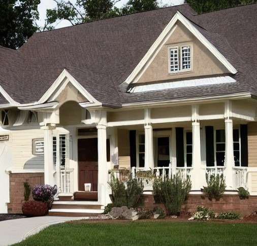 Best Exterior House Colors Cream and Brown