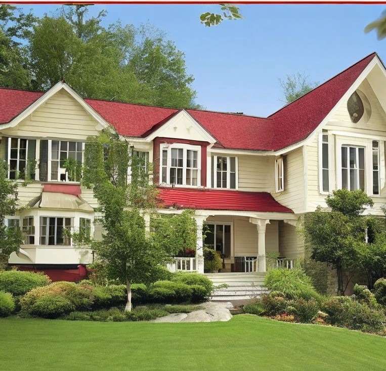 Best Exterior House Colors Red and Cream