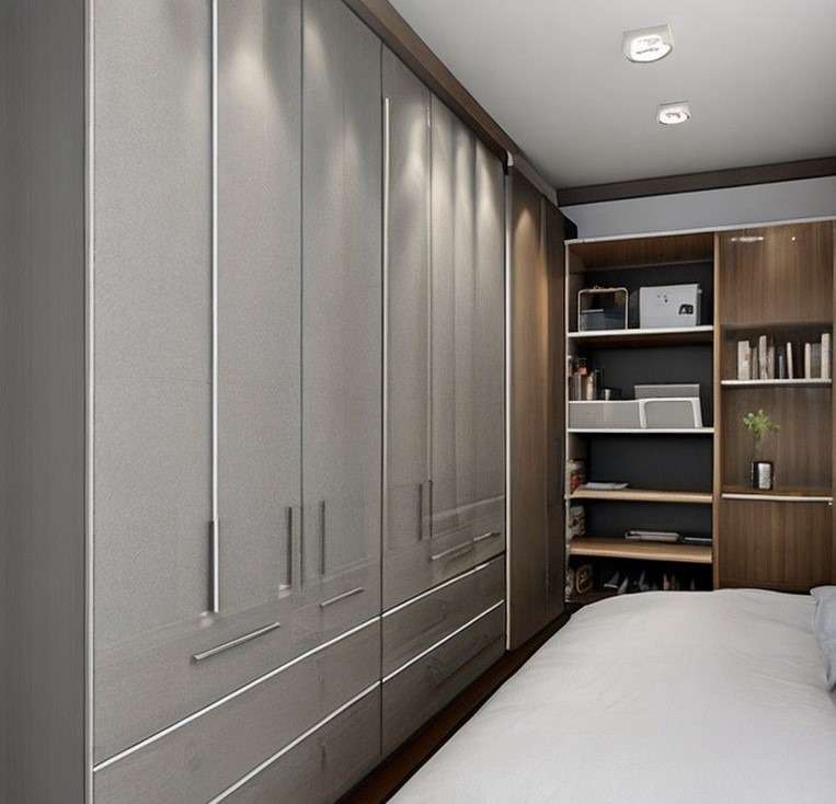 Floor to ceiling modern bedroom cupboard design