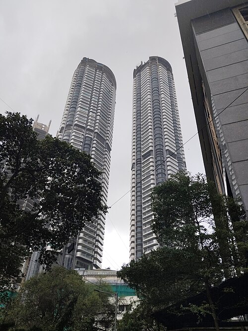 Omkar 1973 twin towers-tall building in India, Worli Mumbai