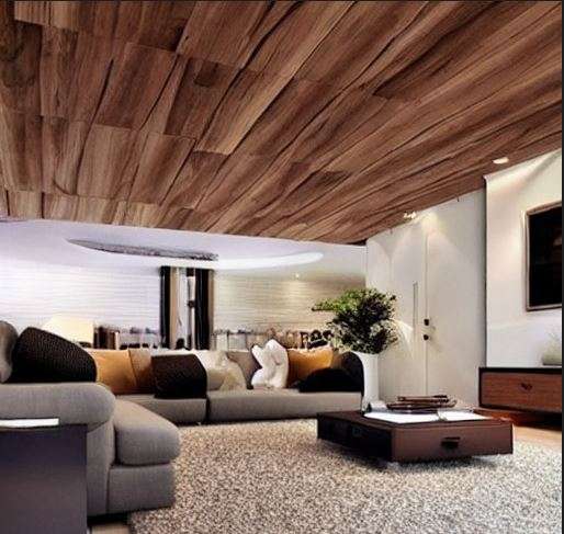 add elegance with wooden false ceiling