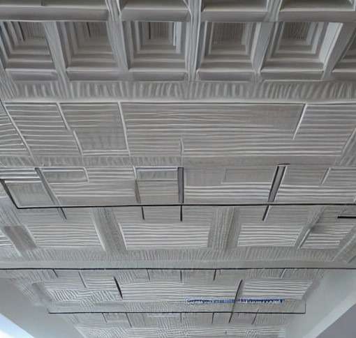 basket weave pattern pvc false ceiling