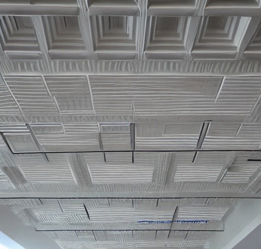 basket weave pattern pvc false ceiling