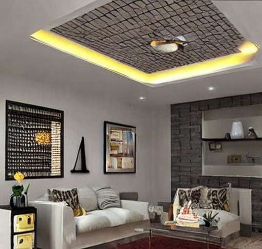 brick design for industrial theme home pvc false ceiling