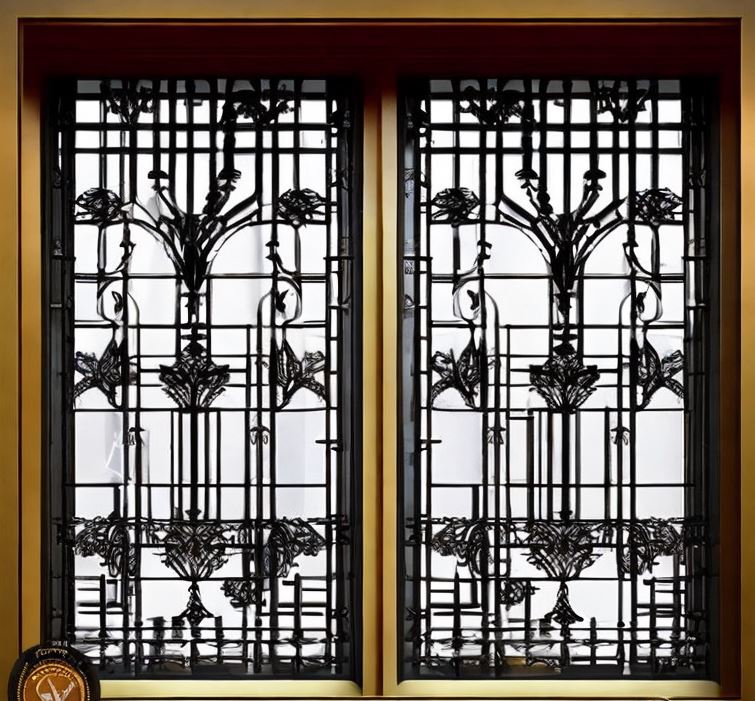 castle modern window grill design