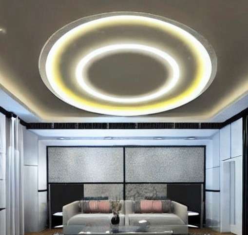 circle pvc panel false ceiling design