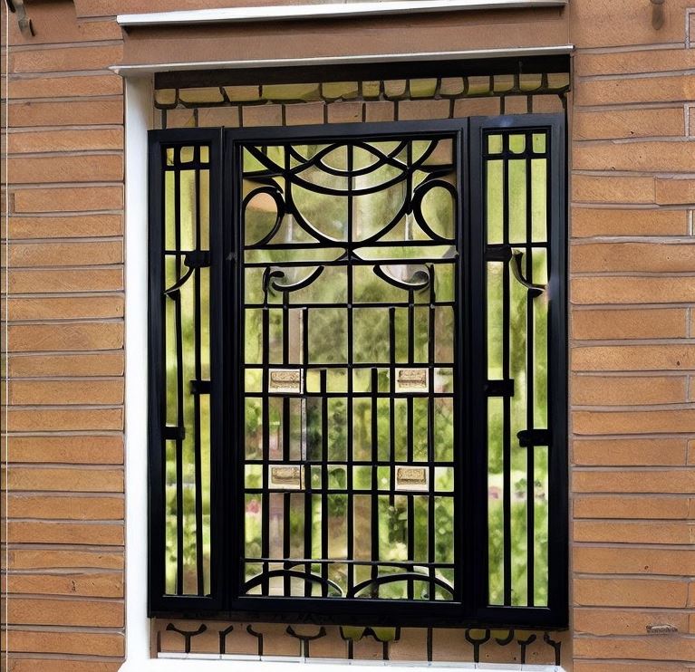 customised window grill design