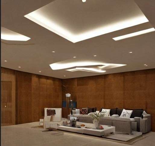 make use of recessed lights in the false ceiling design for the hall