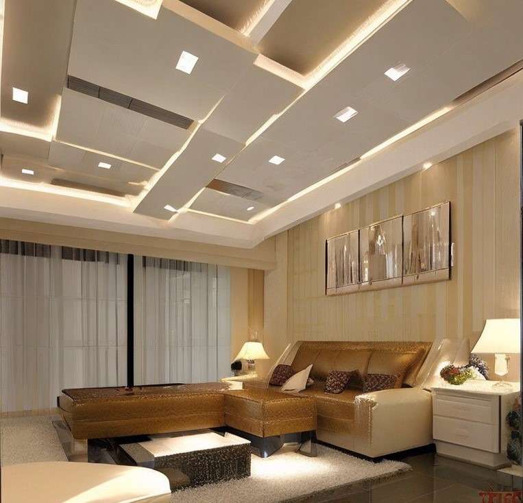 rectangular block ceiling pvc false ceiling design