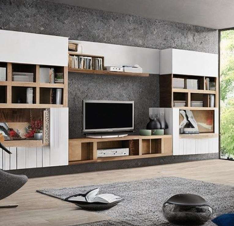 shelf style tv unit design