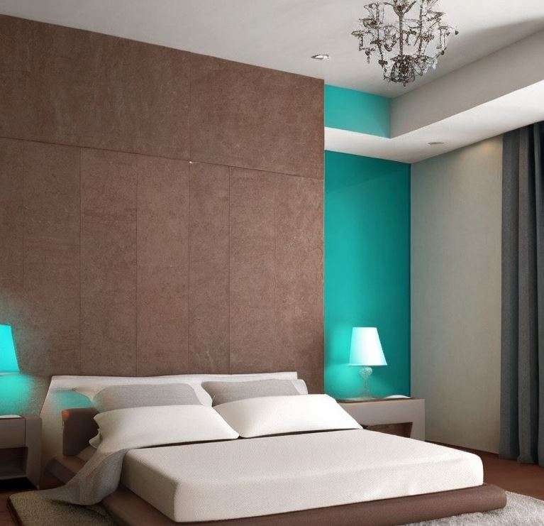 teal_and_brown_colour_combination_for_wall