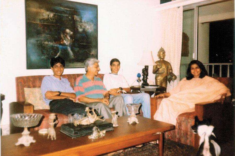 living room of Azim Premji's house