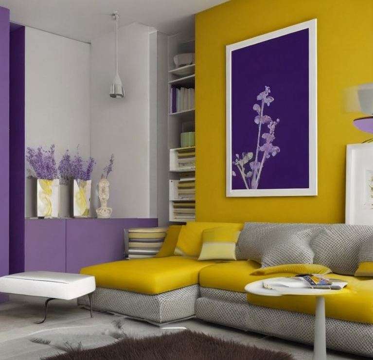 yellow_and_lavender_colour_combination_for_wall