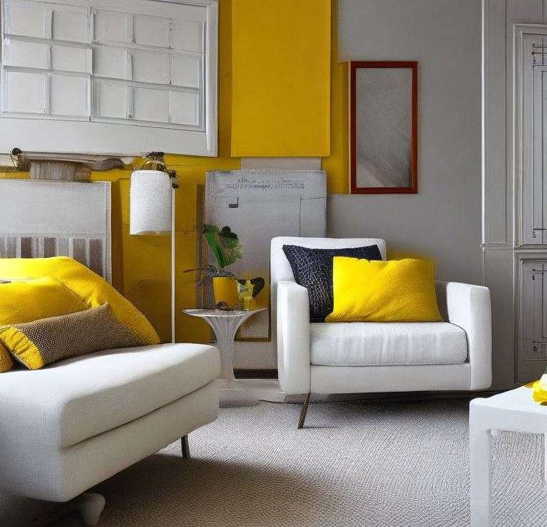 yellow_and_white_color_combination_for_wall