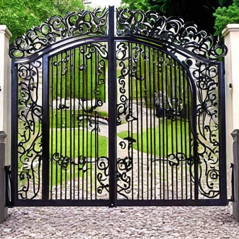 Artistic grill gate design