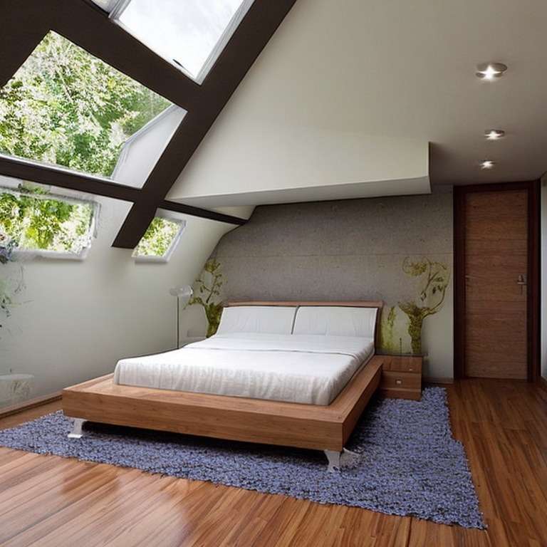 bedroom gleaming with natural light