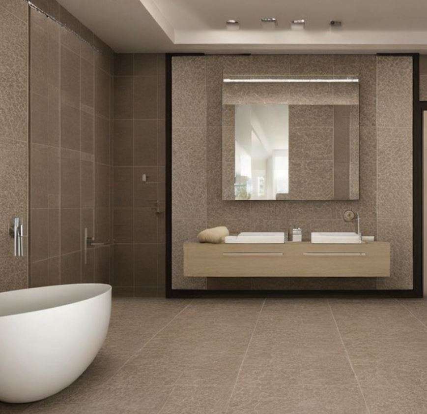Beige Bathroom Tiles Design
