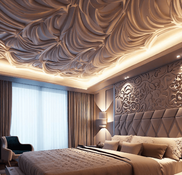 Carved POP Ceiling Design