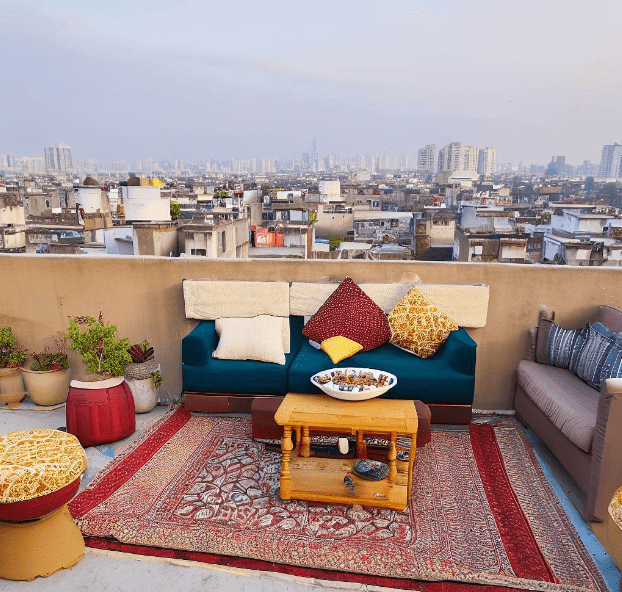 Covered Small Roof Terrace Design Ideas