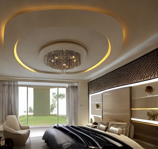 Curved POP Ceiling Design