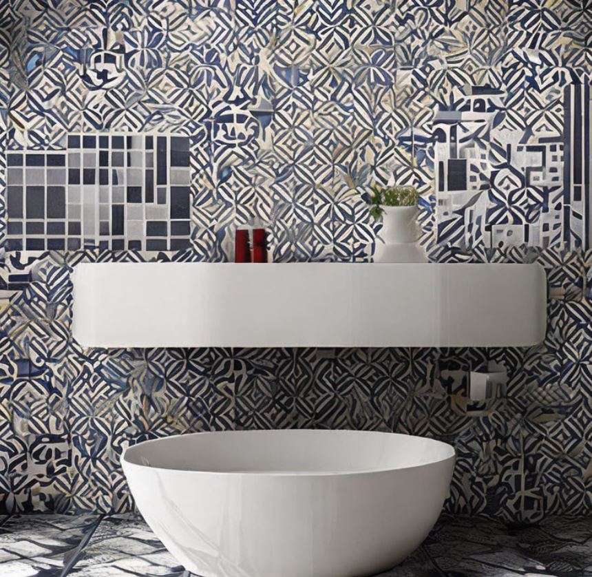 Diversify and Blend Different Bathroom Tiles