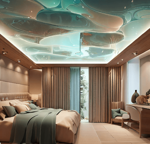 Glass POP Ceiling Design