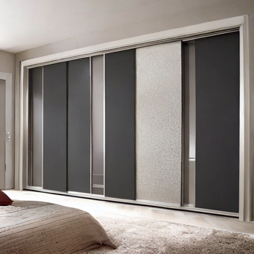 Sliding Door Wardrobe Design With Dual finish 