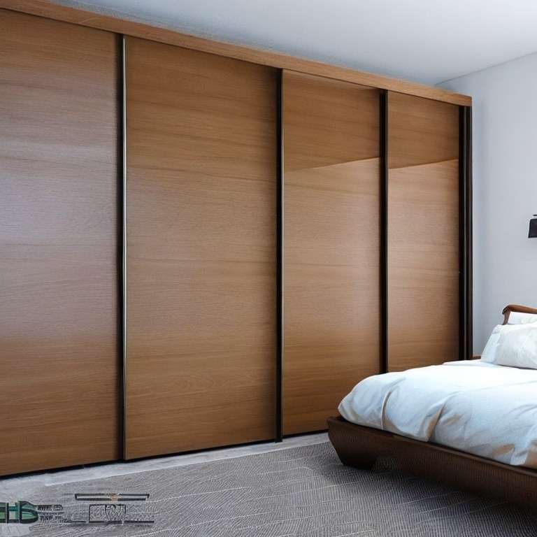 Sliding Wardrobe Design Attached With BWR Plywood