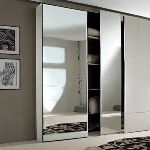 Stunning Sliding Mirror Wardrobe Designs 