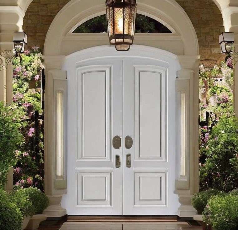 White double door design in a dreamworks movie