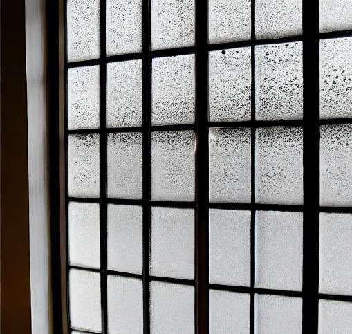 frosted window glass
