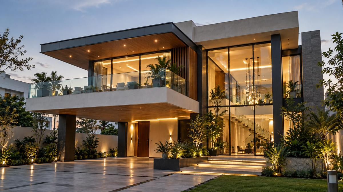 modern two storey house
