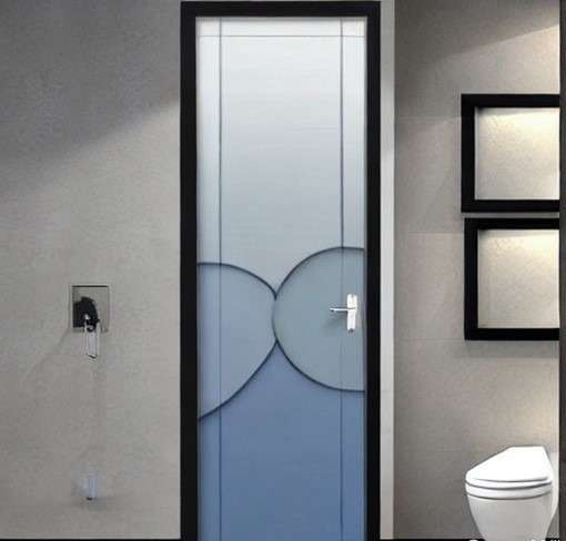 3-D PVC Bathroom Door Design