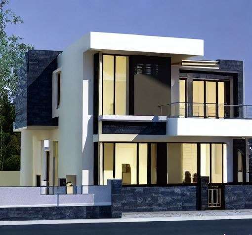 A Modern, Double-Storey Home in Three Dimensions