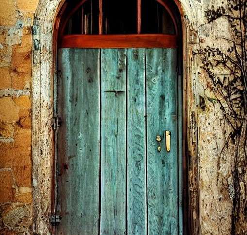 An Old Fashioned Wooden Door