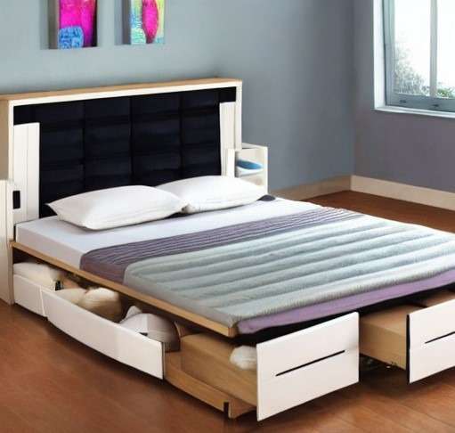 Design of a Double Bed with Storage